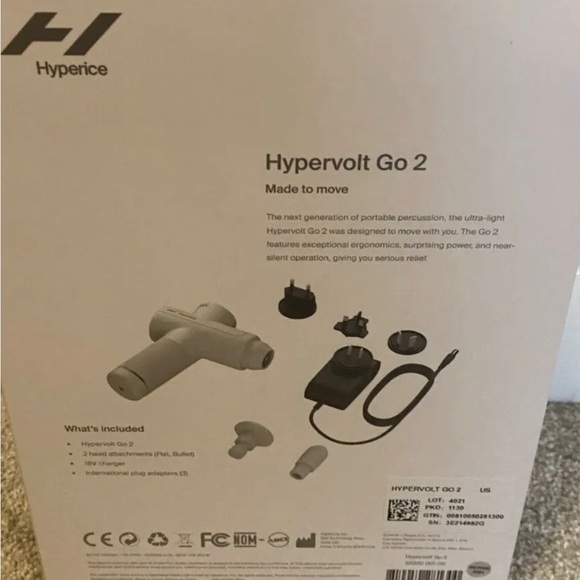 Hyperice Hypervolt Go 2 Portable Percussion Massage Device Artic Grey
Theragun - Picture 2 of 2